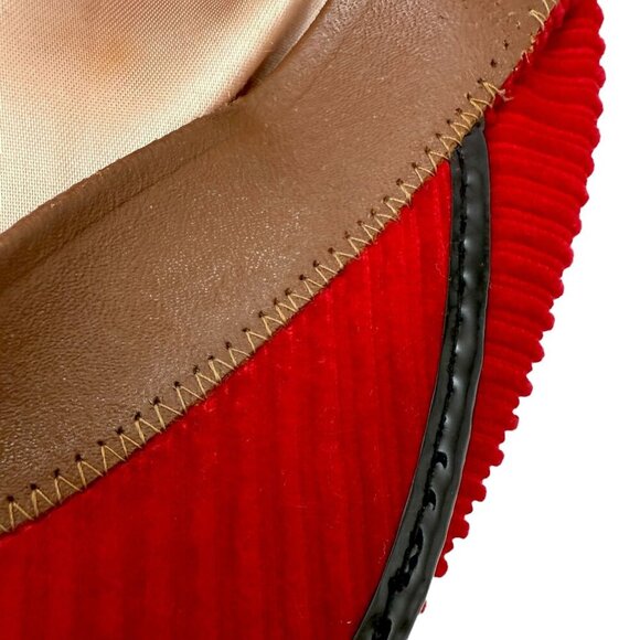 Vintage Cornell Caps Corduroy Hat Ivy League Red Newsboy 7 1/8 Rare Find! - Picture 14 of 15